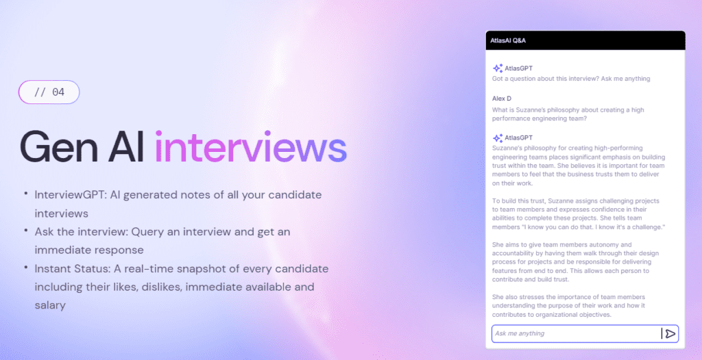 Gen AI Recruitment Platform - Interview Scheduling and Management Features