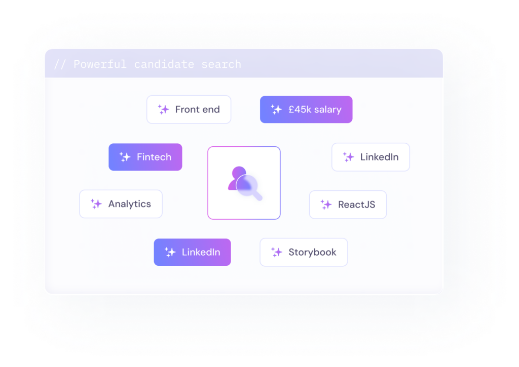 Candidate search in Atlas - A modern recruitment crm system